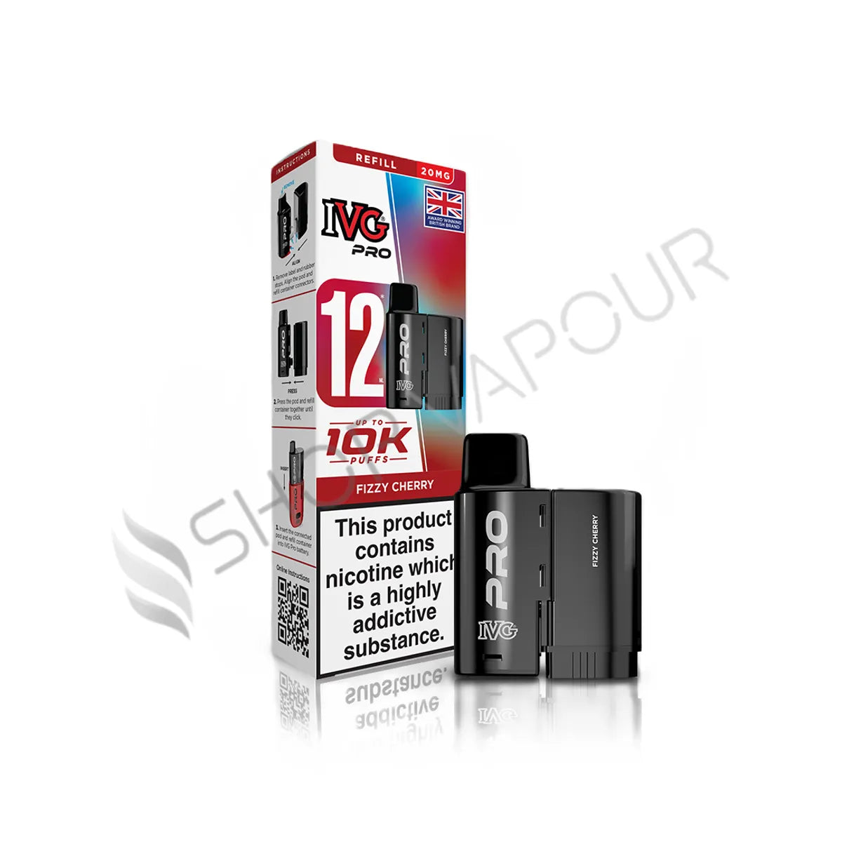 Fizzy Cherry Pro 12 Prefilled Pod & Refill by IVG