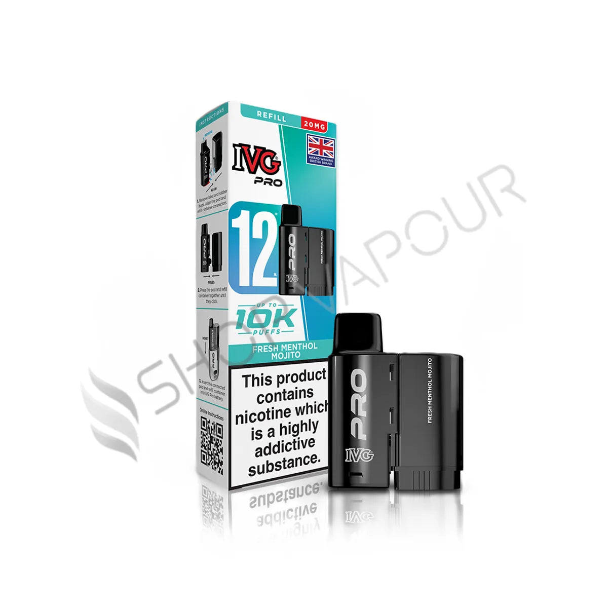 Fresh Menthol Mojito Pro 12 Prefilled Pod & Refill by IVG