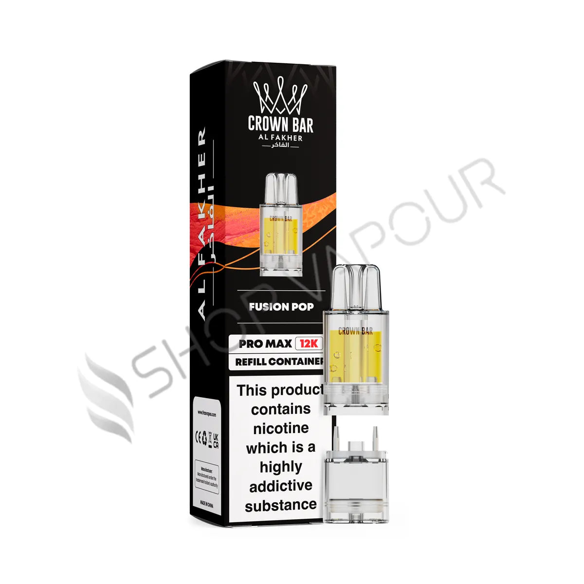 Fusion Pop Crown Bar Pro Max 12K Prefilled Pod & Refill by Al Fakher