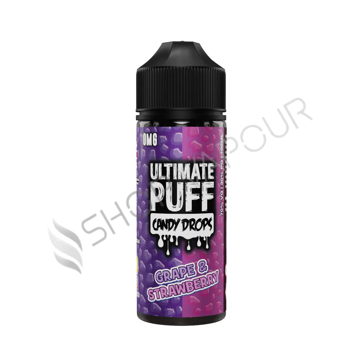 Grape & Strawberry 100ml Shortfill E Liquid by Ultimate Puff Candy Drops