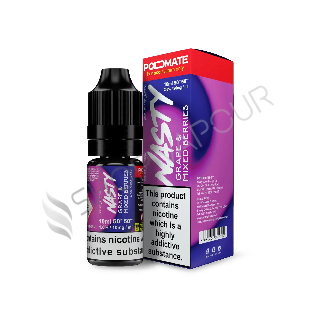 Grape Mix Berries Nic Salt E-Liquid by Nasty Juice