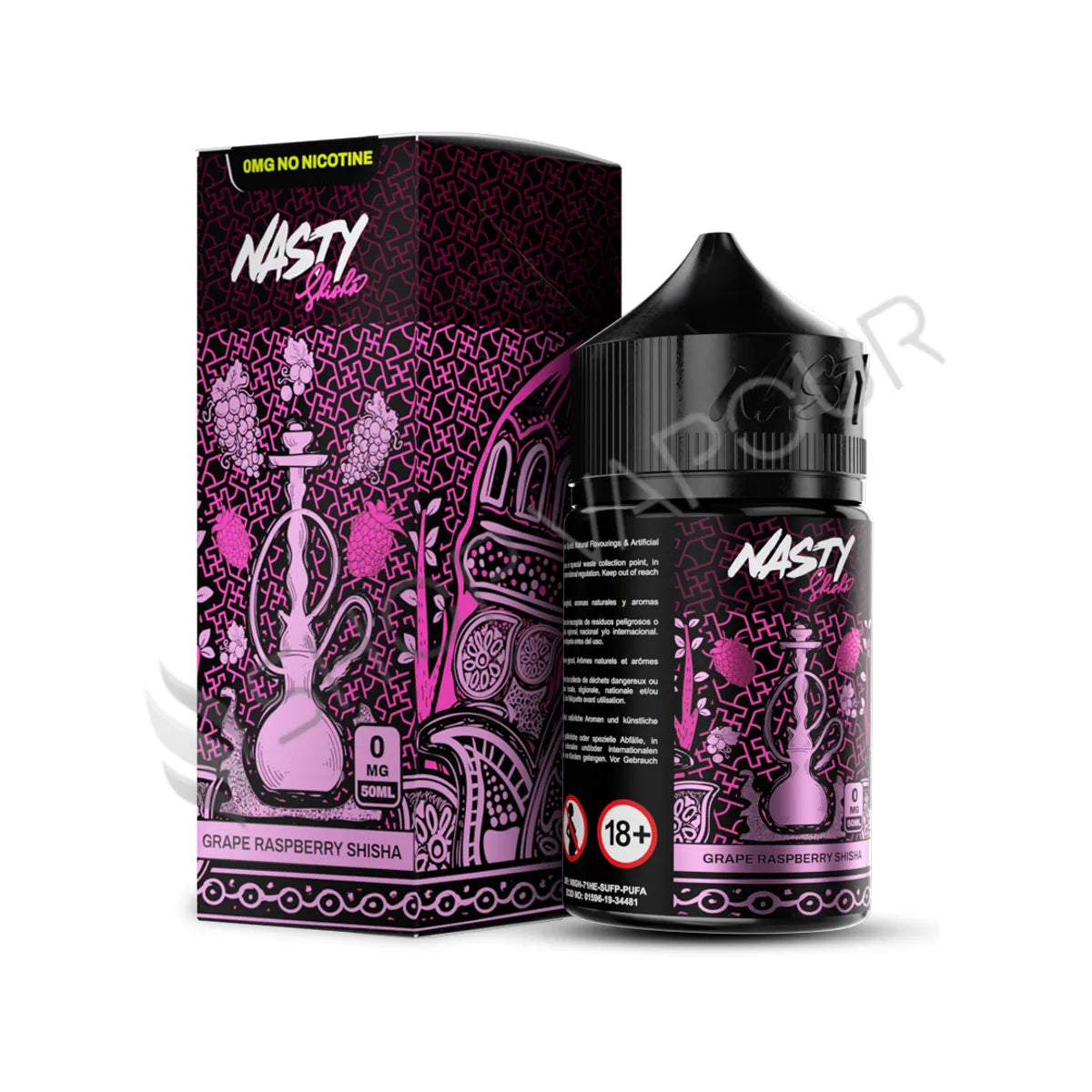 Grape Raspberry 50ml Shortfill E-Liquid by Nasty Shisha Series