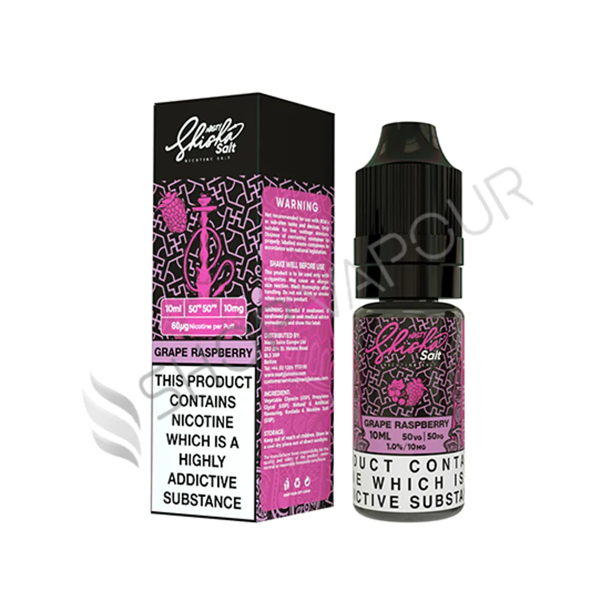 Grape Raspberry Nic Salt E-Liquid by Nasty Shisha Salt