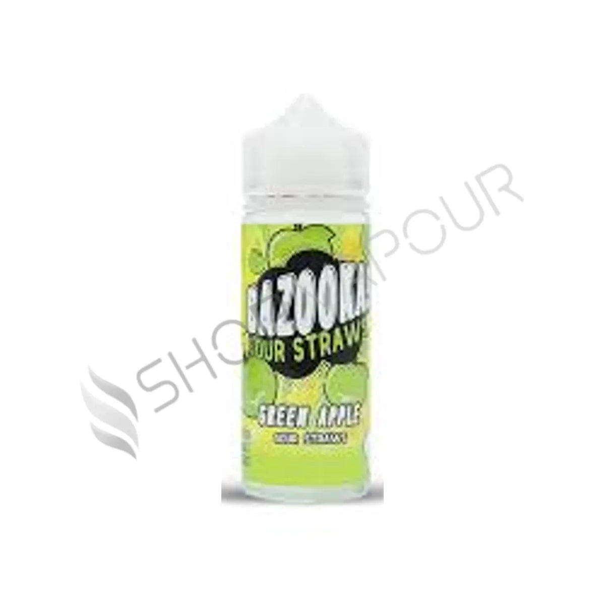 Green Apple 100ml Shortfill E-Liquid by Bazooka Sour Straws