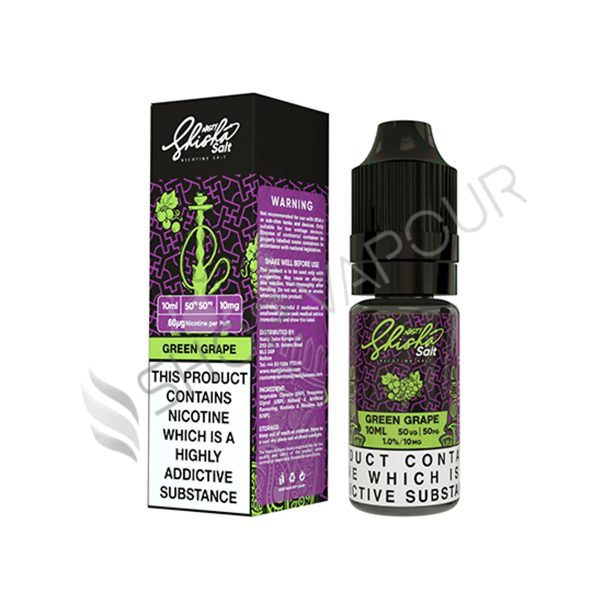 Green Grape Nic Salt E-Liquid by Nasty Shisha Salt