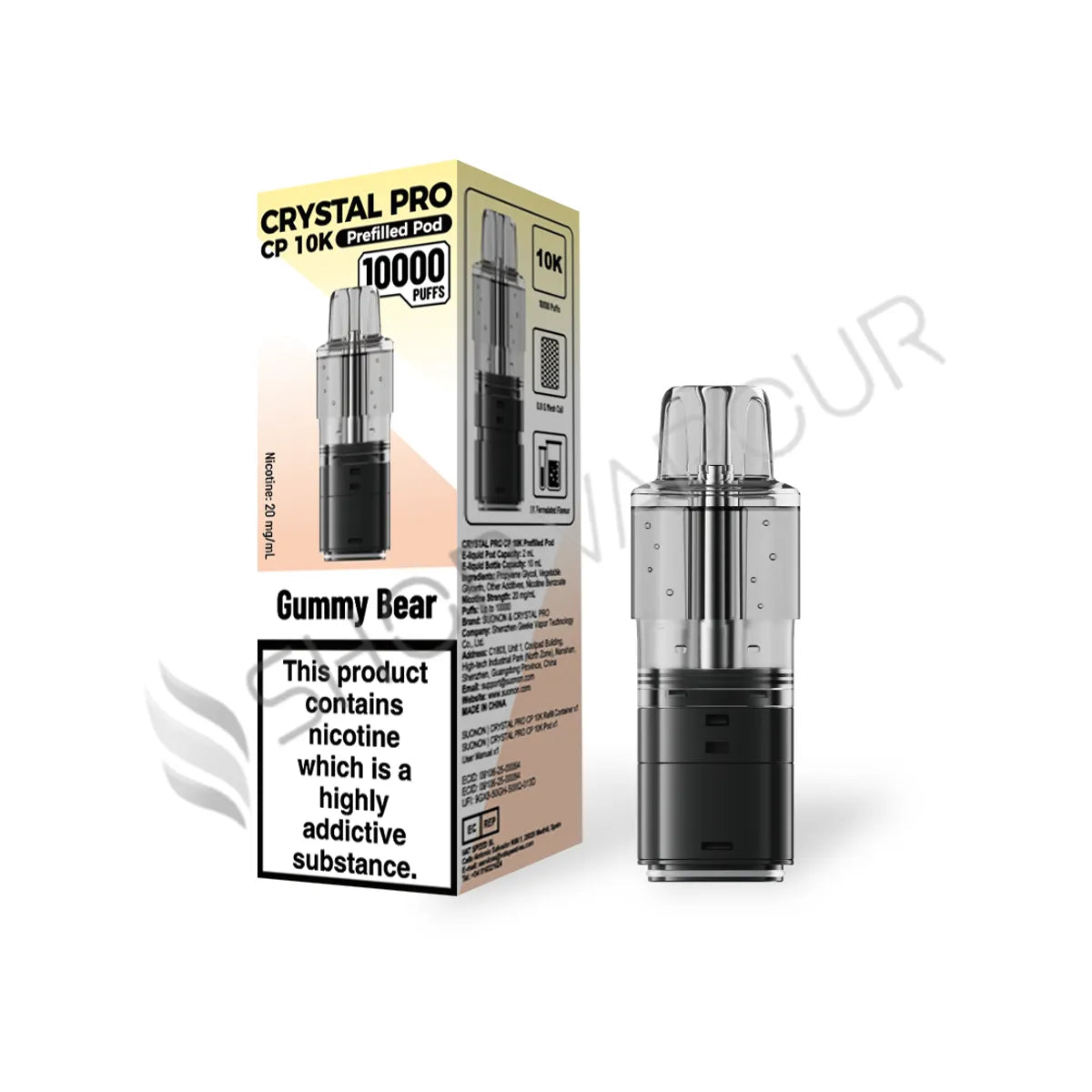 Gummy Bear CP 10K Prefilled Pod & Refill by Crystal Pro