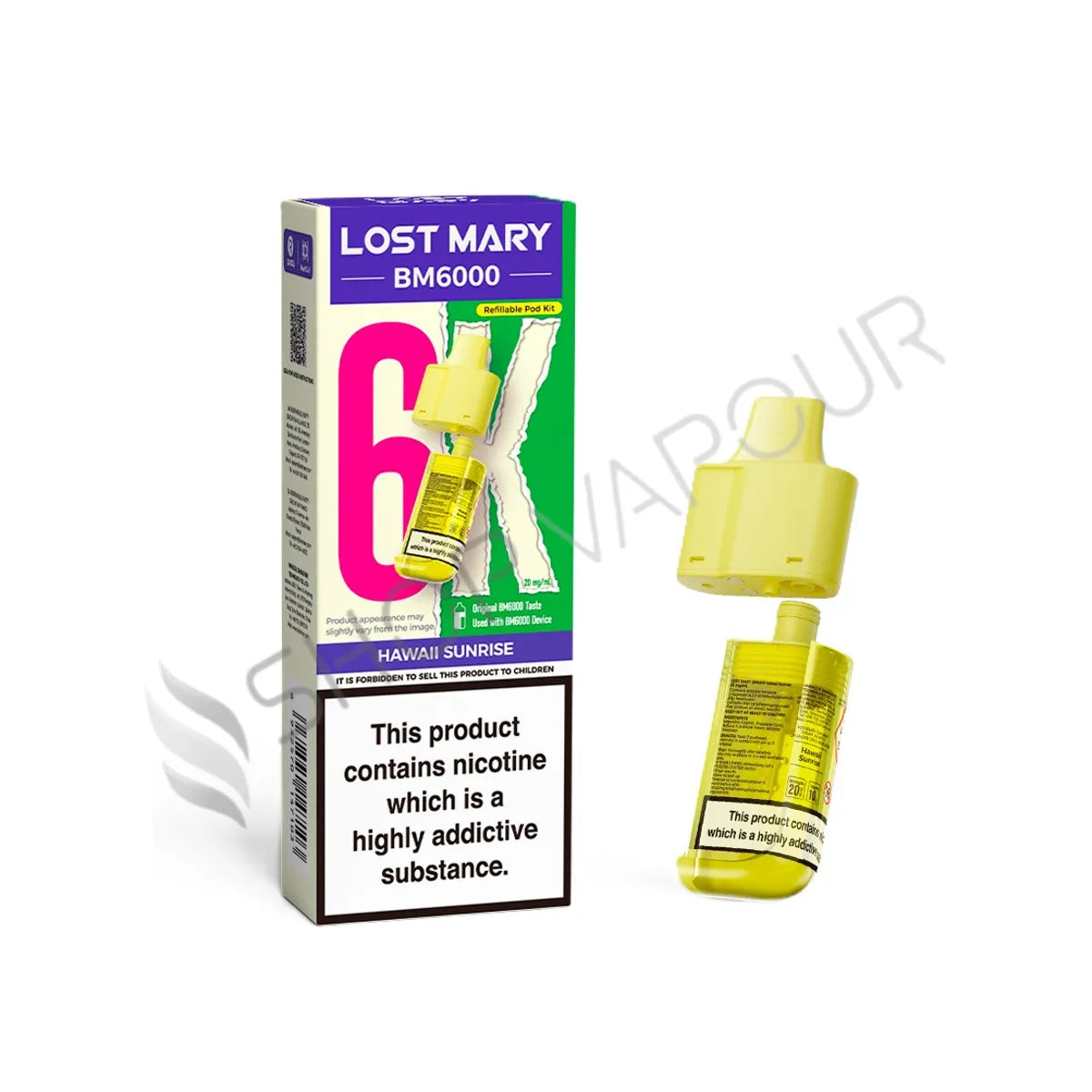 Hawaii Sunrise BM6000 Prefilled Pod & Refill by Lost Mary