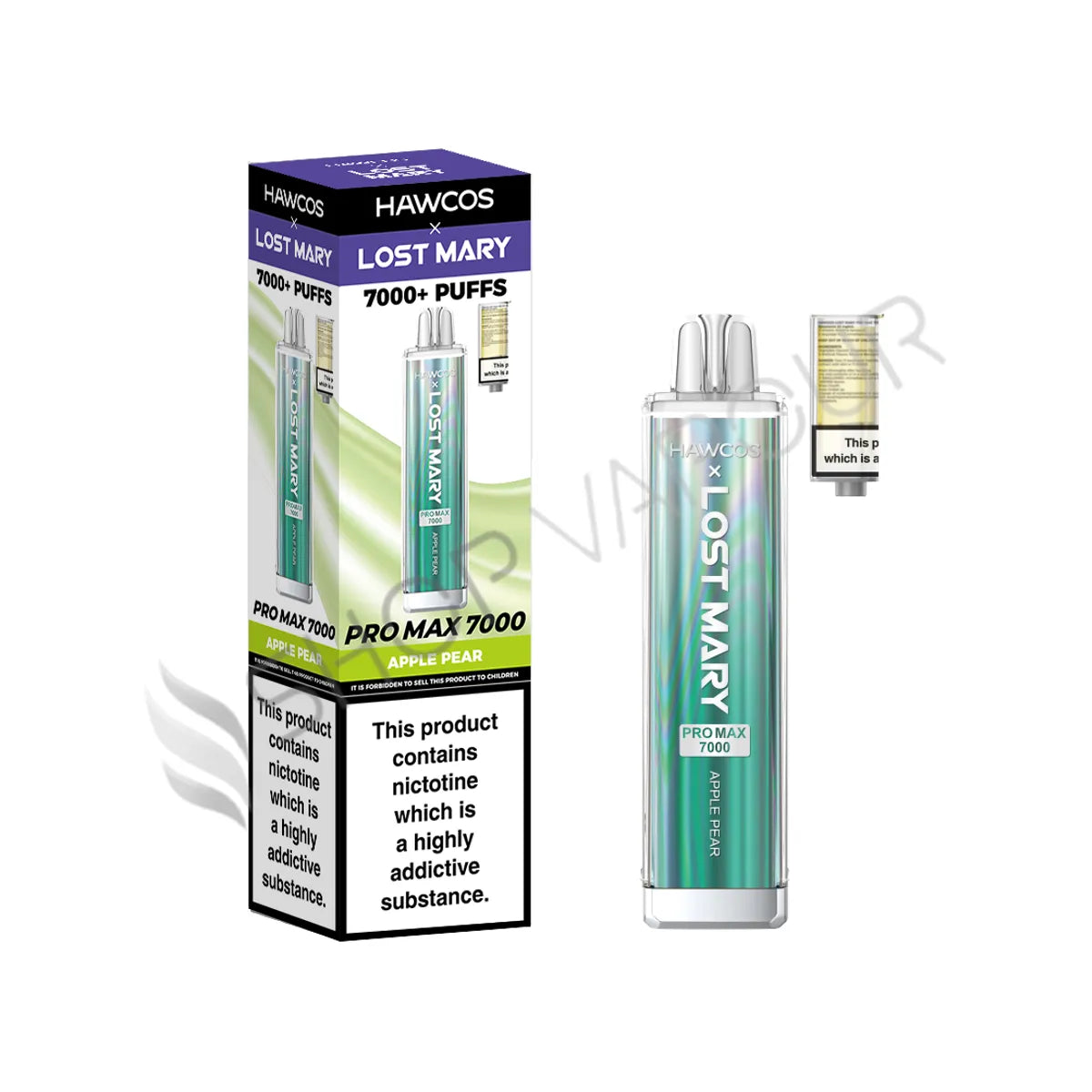 Apple Pear Pro Max 7000 Prefilled Pod & Refill by Hawcos X Lost Mary