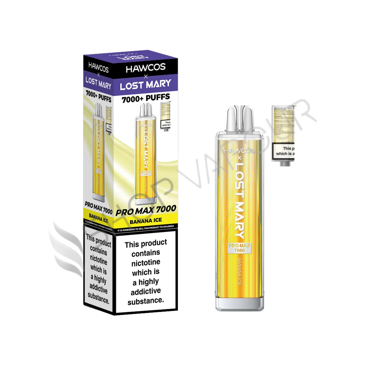 Banana Ice Pro Max 7000 Prefilled Pod & Refill by Hawcos X Lost Mary