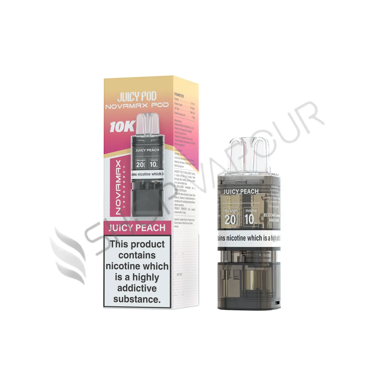 Juicy Peach Novamax 10K Prefilled Pod & Refill by Juicy Pod