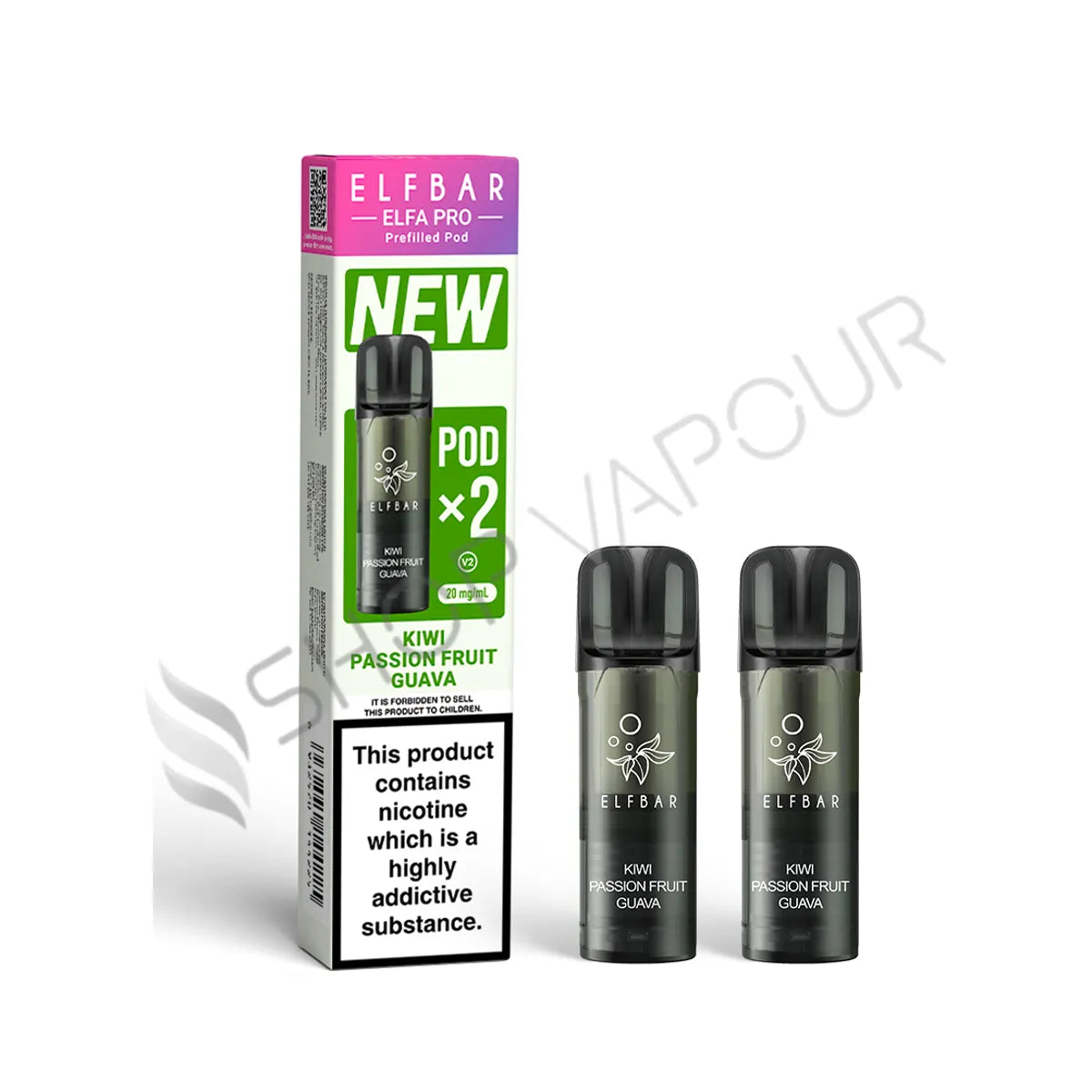 Kiwi Passionfruit Guava Elfa Pro Prefilled Pods by Elf Bar