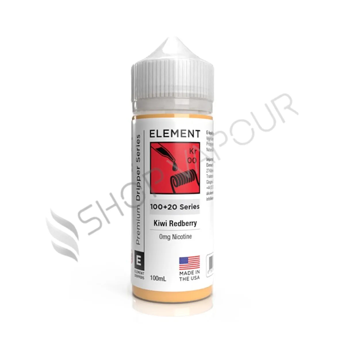Kiwi Redberry 100ml Shortfill E-Liquid by Element