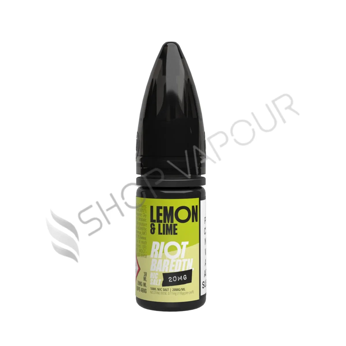 Lemon & Lime Nic Salt E-Liquid by Riot Bar Edition