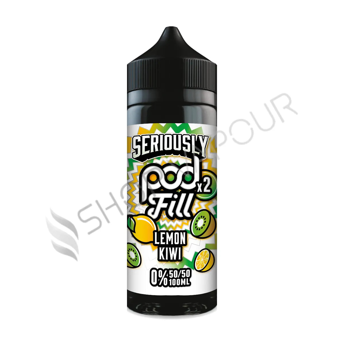 Lemon Kiwi 100ml Shortfill E-Liquid by Seriously Pod Fill X2