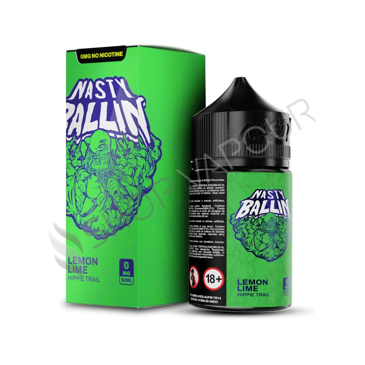 Hippie Trail 50ml Shortfill E-Liquid by Nasty Ballin Series