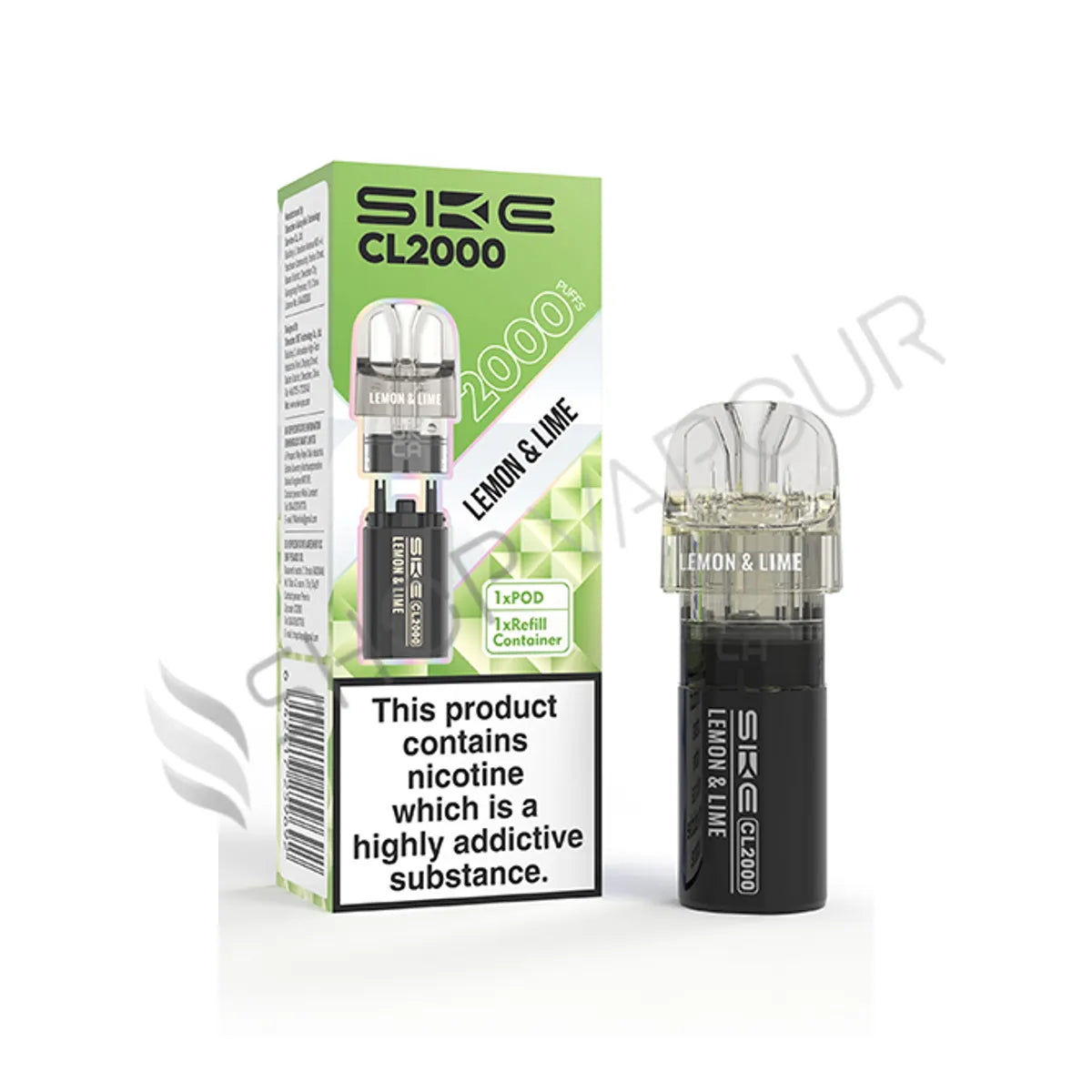 Lemon & Lime CL2000 Prefilled Pod & Refill by SKE