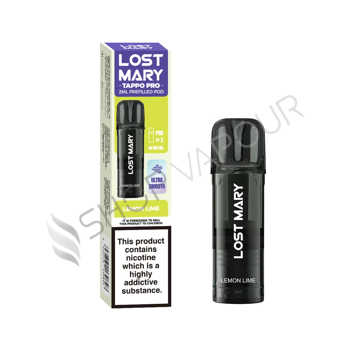 Lemon Lime Tappo Prefilled Pods by Lost Mary