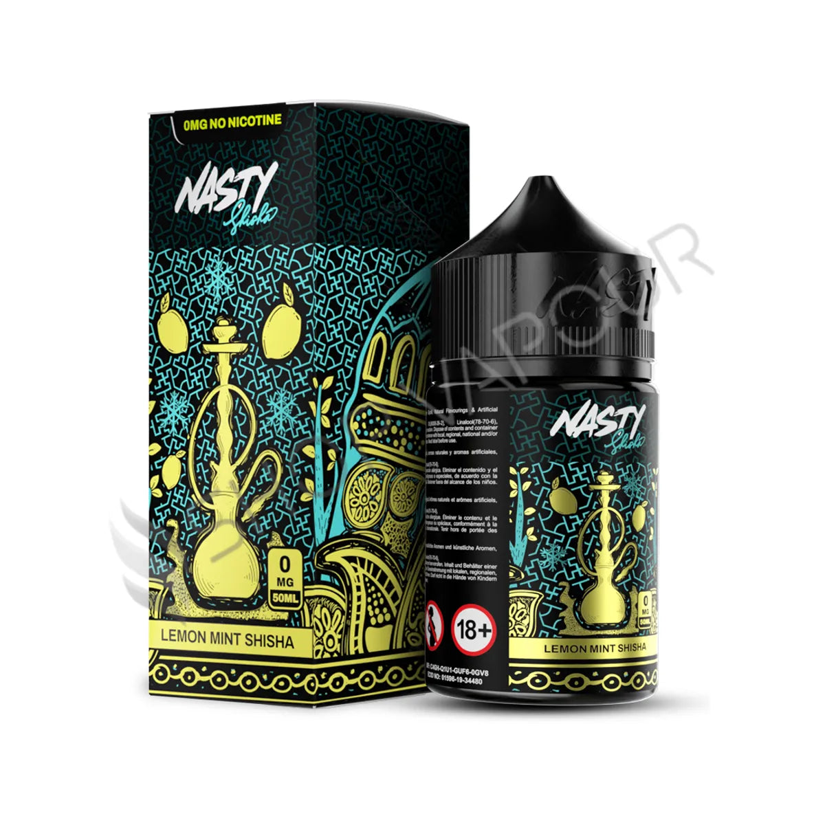 Lemon Mint 50ml Shortfill E-Liquid by Nasty Shisha Series
