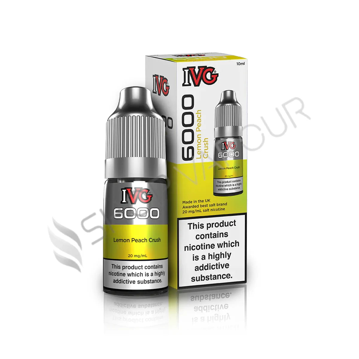 Lemon Peach Crush Nic Salt E-Liquid by IVG 6000