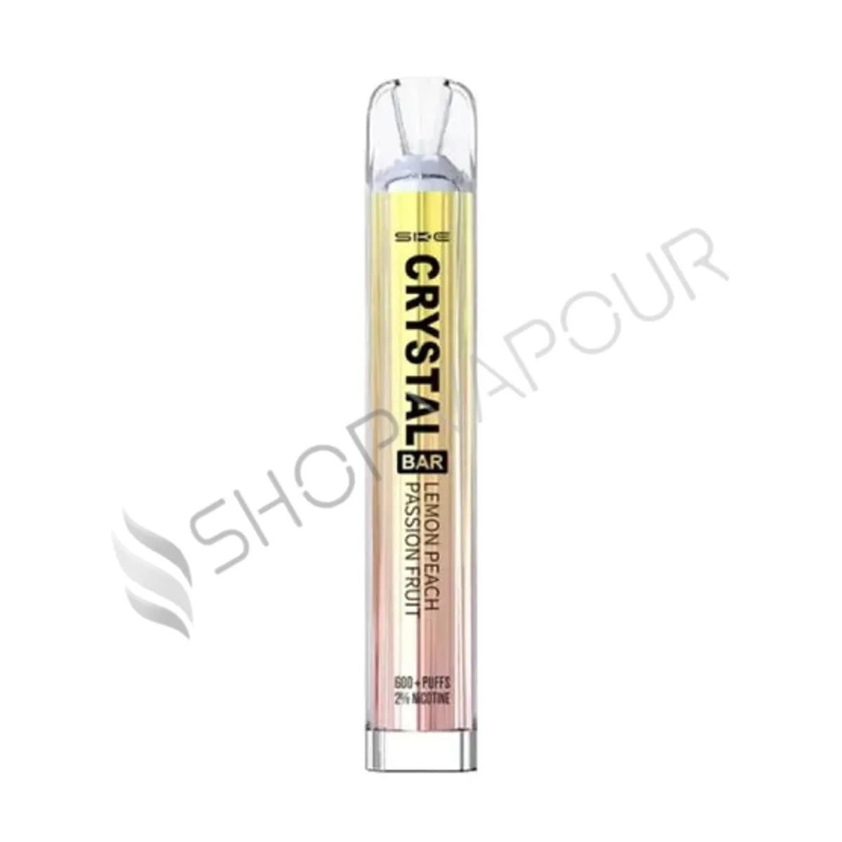 Lemon Peach Passion Fruit SKE Crystal Bar 600 Disposable Vape