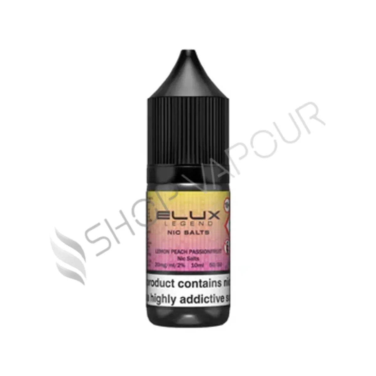 Lemon Peach Passionfruit Nic Salt E-Liquid by Elux Legend