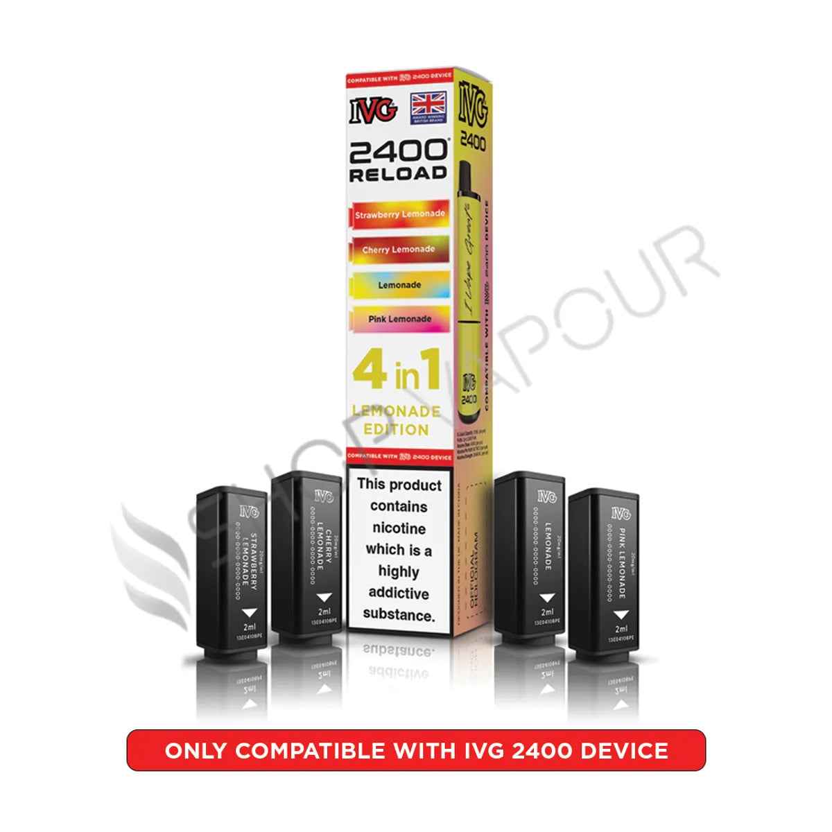 Lemonade Edition Reload Prefilled Pods by IVG 2400