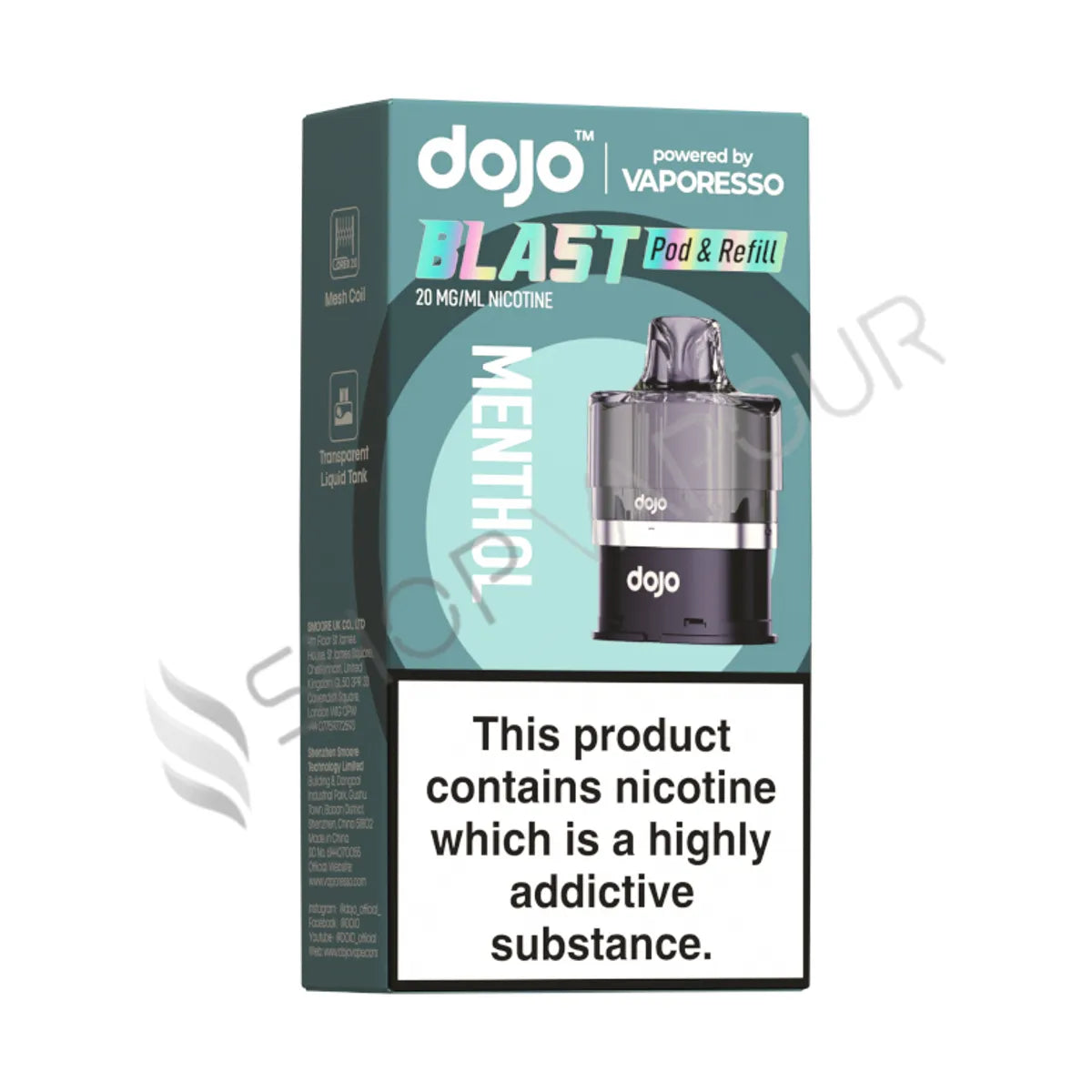 Menthol Dojo Blast 6000 Prefilled Pod & Refill by Vaporesso
