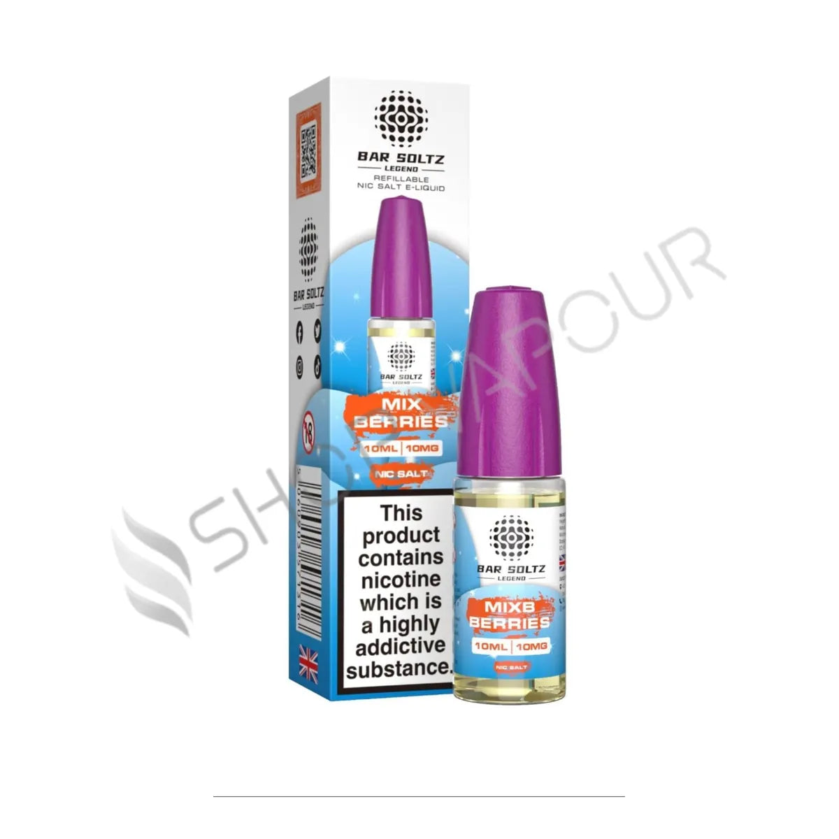 Mix Berries Nic Salt E-Liquid by Bar Soltz Legend