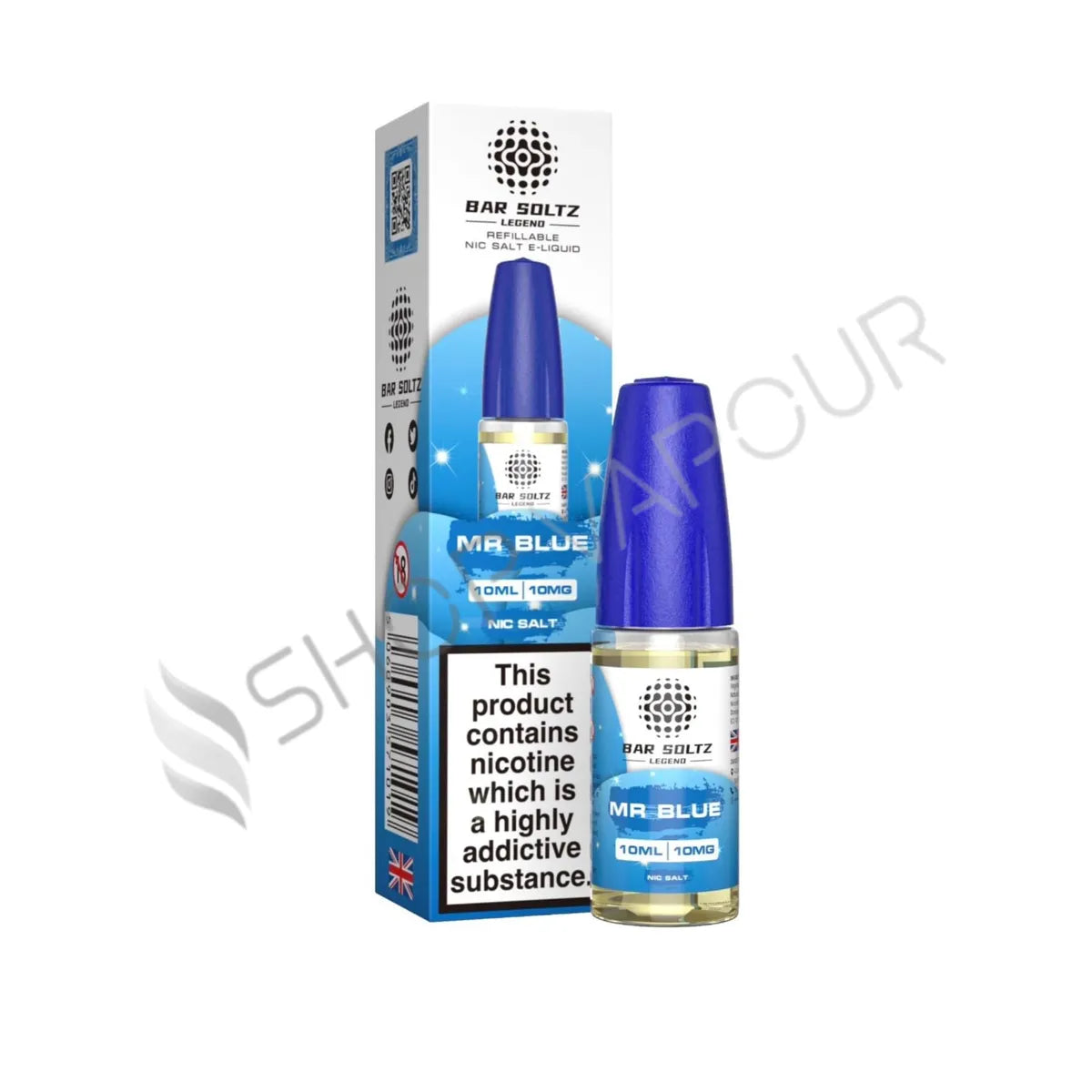 Mr Blue Nic Salt E-Liquid by Bar Soltz Legend