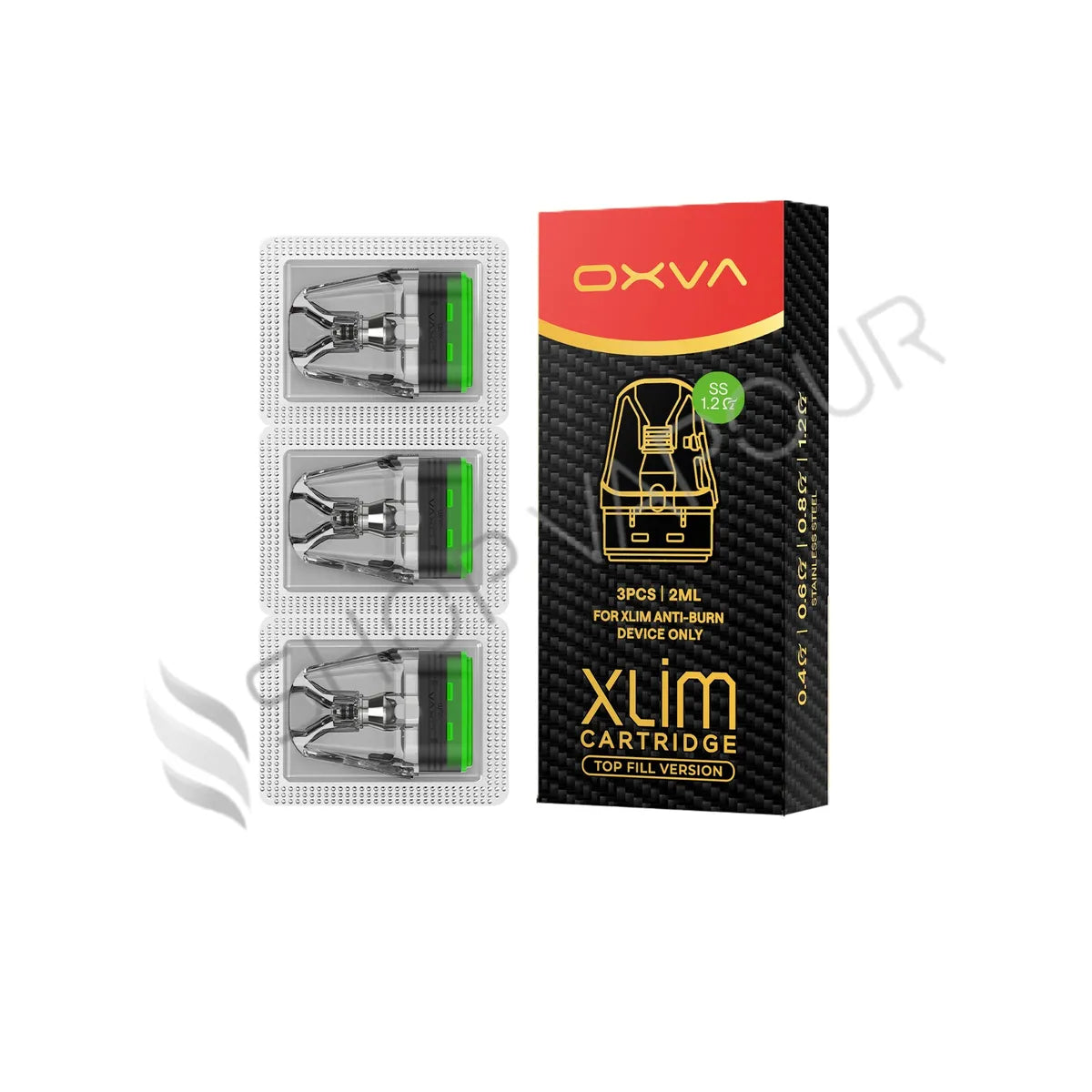 OXVA Xlim Stainless Steel Replacement Pods - 1.2 Ohms