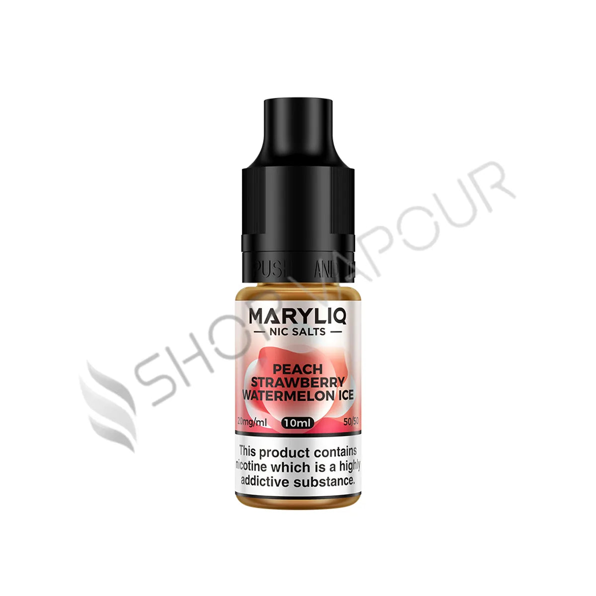 Peach Strawberry Watermelon Ice Nic Salt E-Liquid by Lost Mary Maryliq