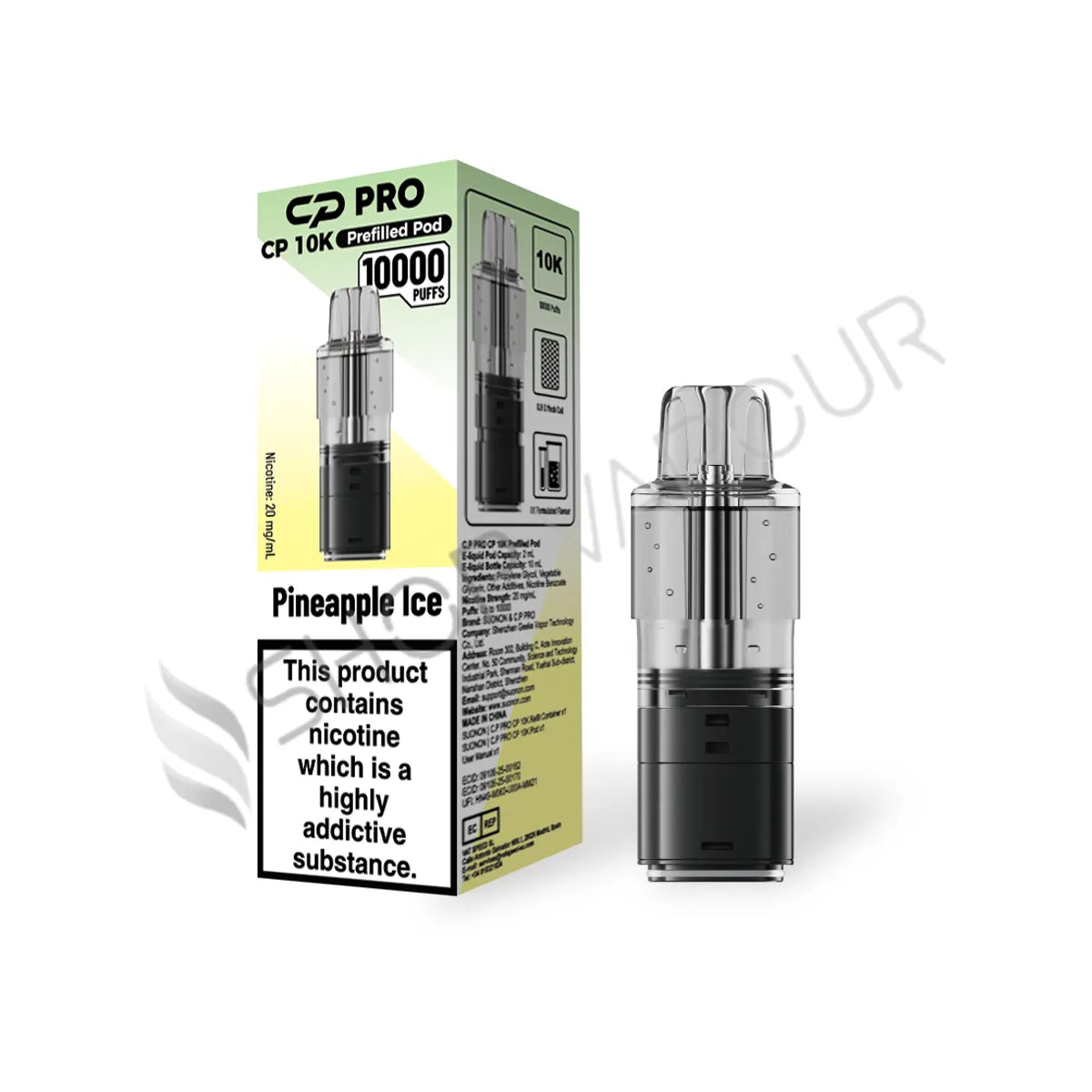 Pineapple Ice CP 10K Prefilled Pod & Refill by Crystal Pro