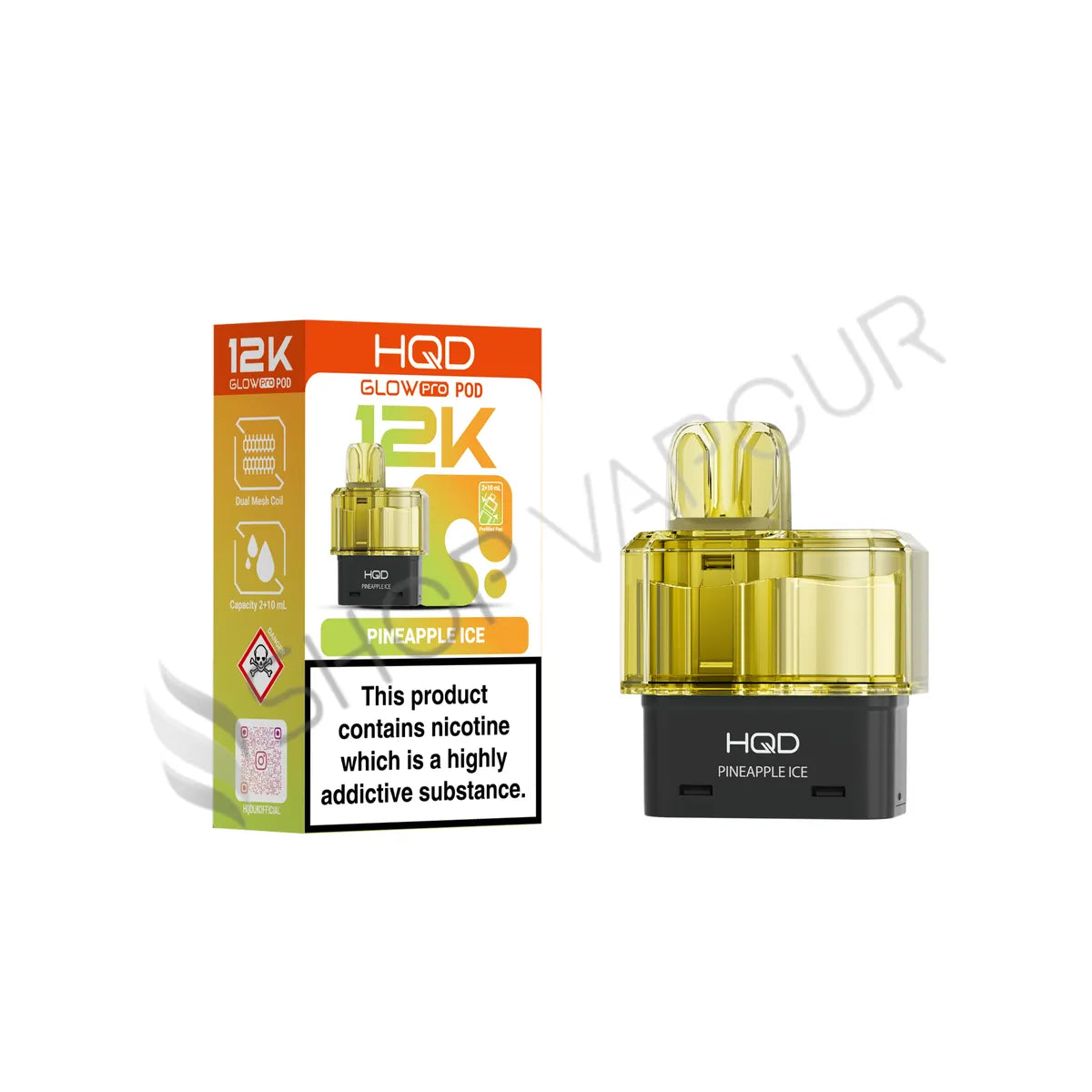 Pineapple Ice Glow Pro 12K Prefilled Pod & Refill by HQD