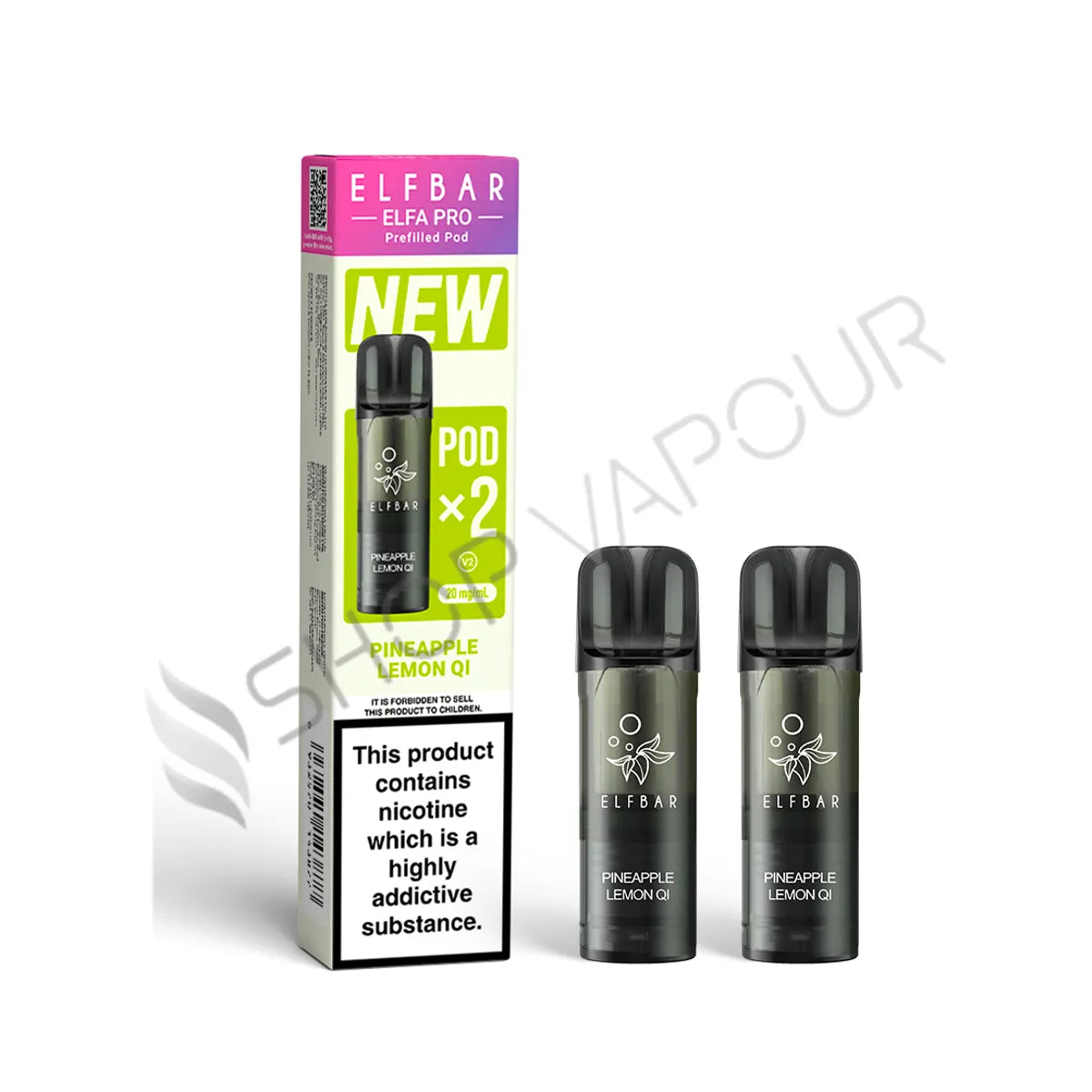 Pineapple Lemon QI Elfa Pro Prefilled Pods by Elf Bar