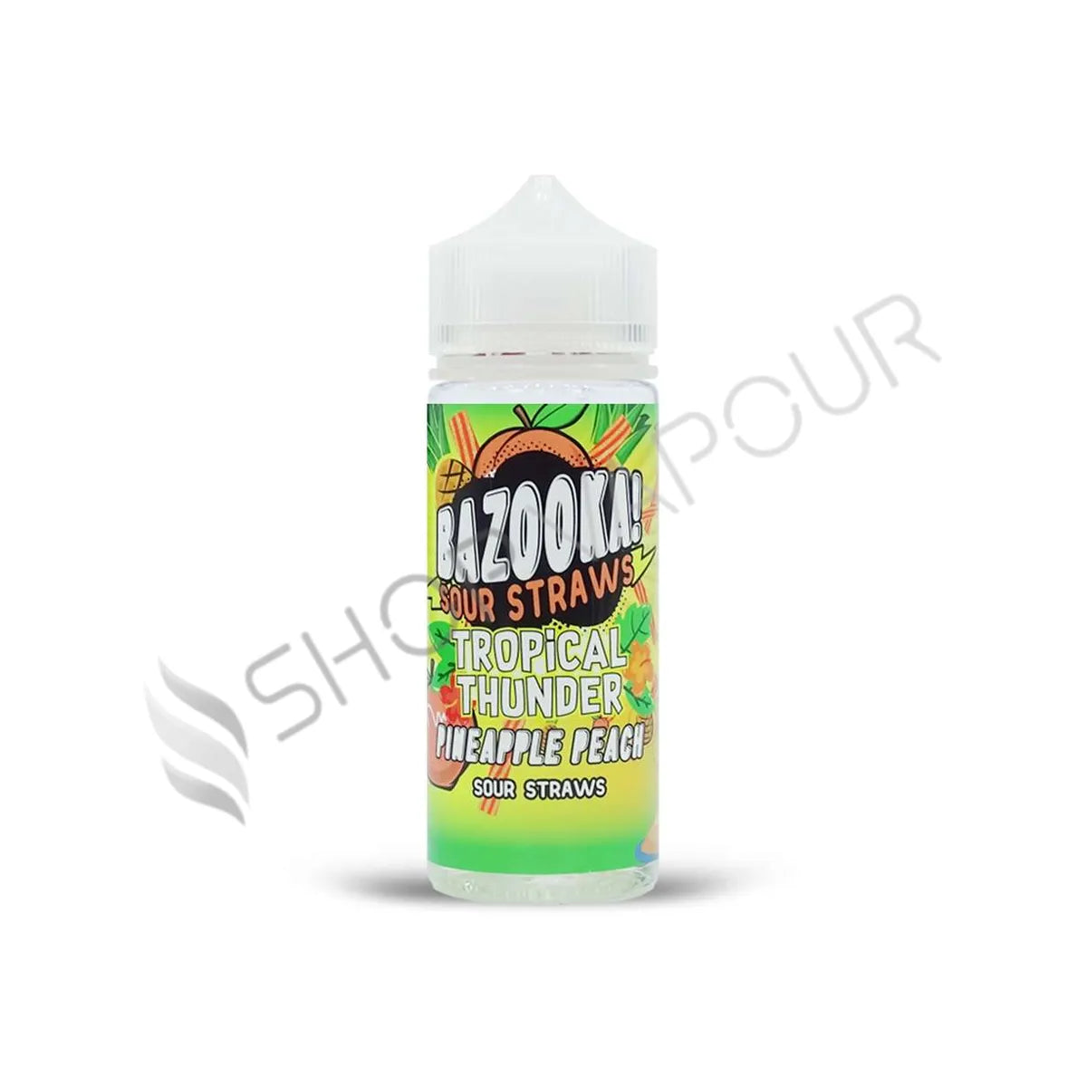 Pineapple Peach 100ml Shortfill E-Liquid by Bazooka Sour Straws