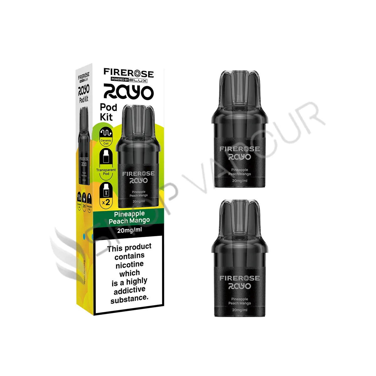 Pineapple Peach Mango Rayo 600 Prefilled Pods by Firerose