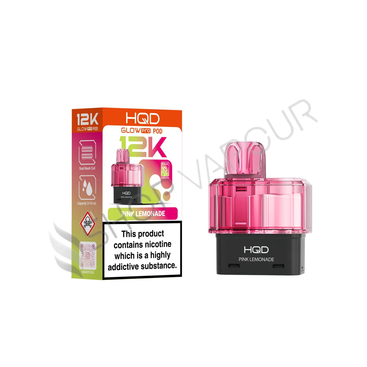 Pink Lemonade Glow Pro 12K Prefilled Pod & Refill by HQD