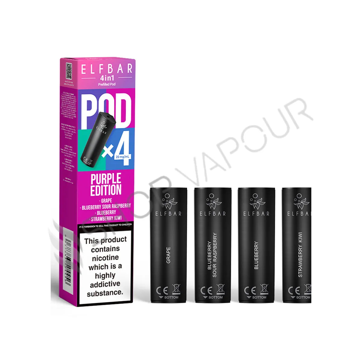 Purple Edition 4 in 1 Prefilled Pods by Elf Bar
