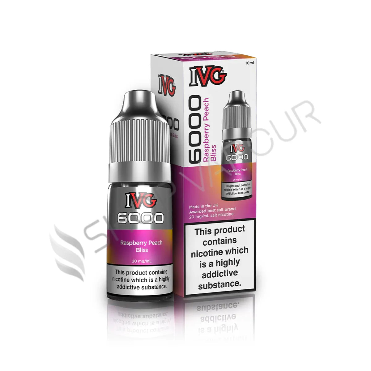 Raspberry Peach Bliss Nic Salt E-Liquid by IVG 6000