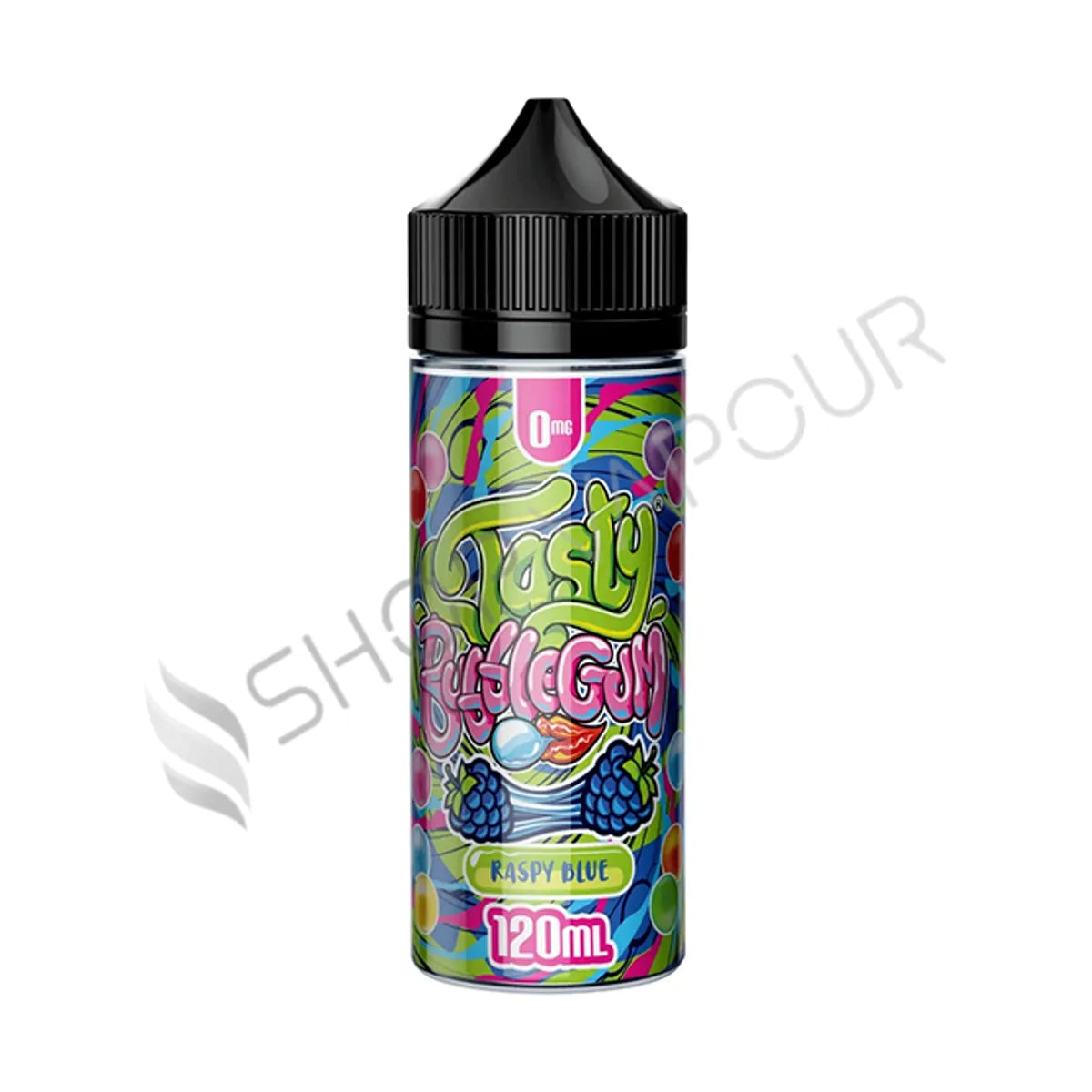 Raspy Blue 100ml Shortfill E-Liquid by Tasty Bubblegum