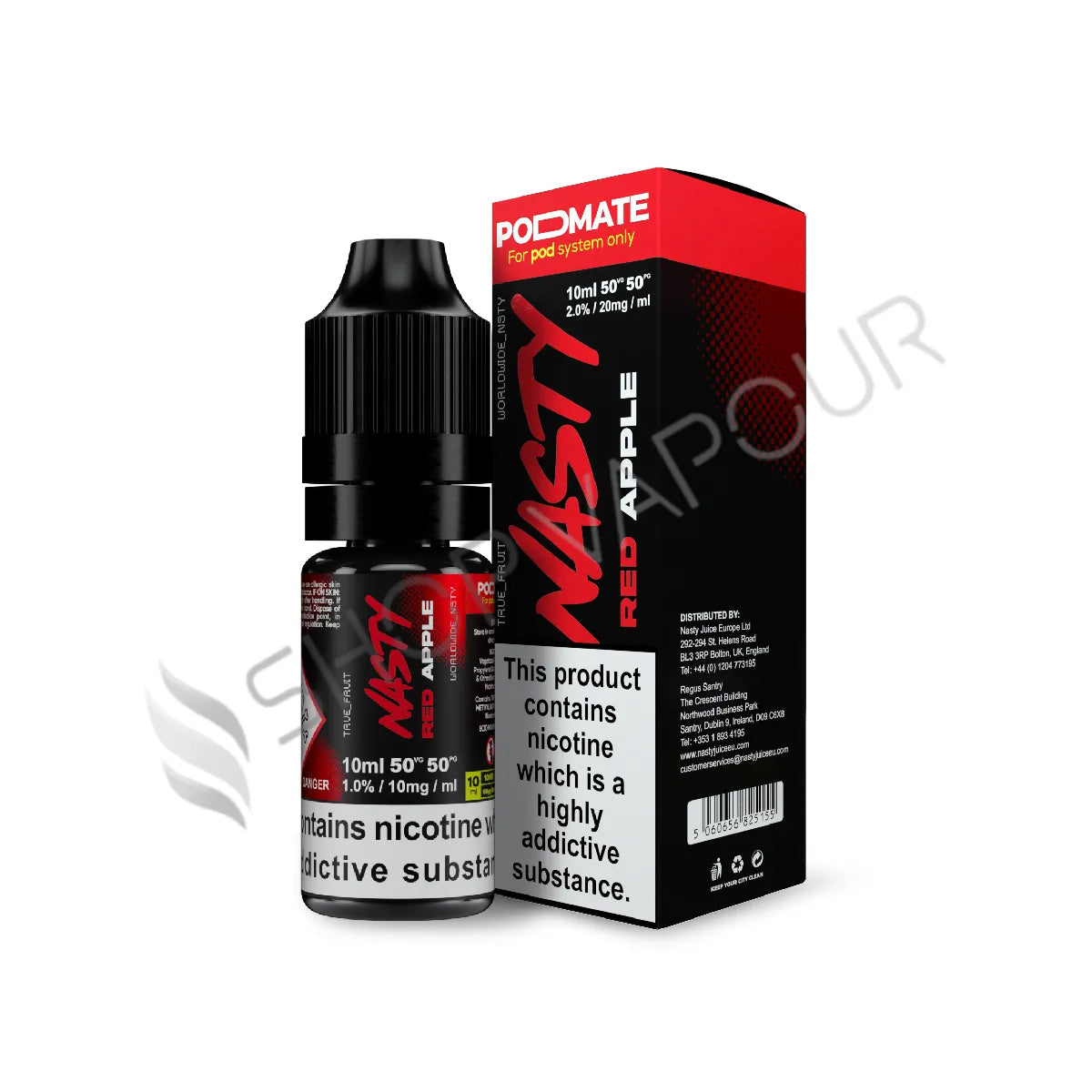 Red Apple Nic Salt E-Liquid by Nasty Juice