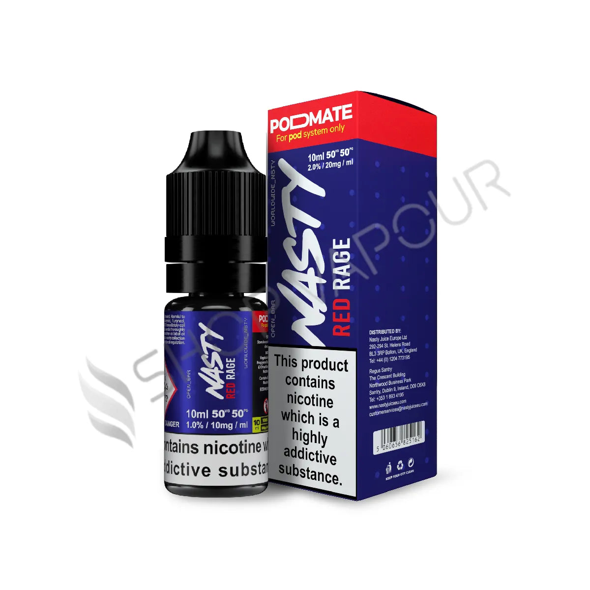 Red Rage Nic Salt E-Liquid by Nasty Juice