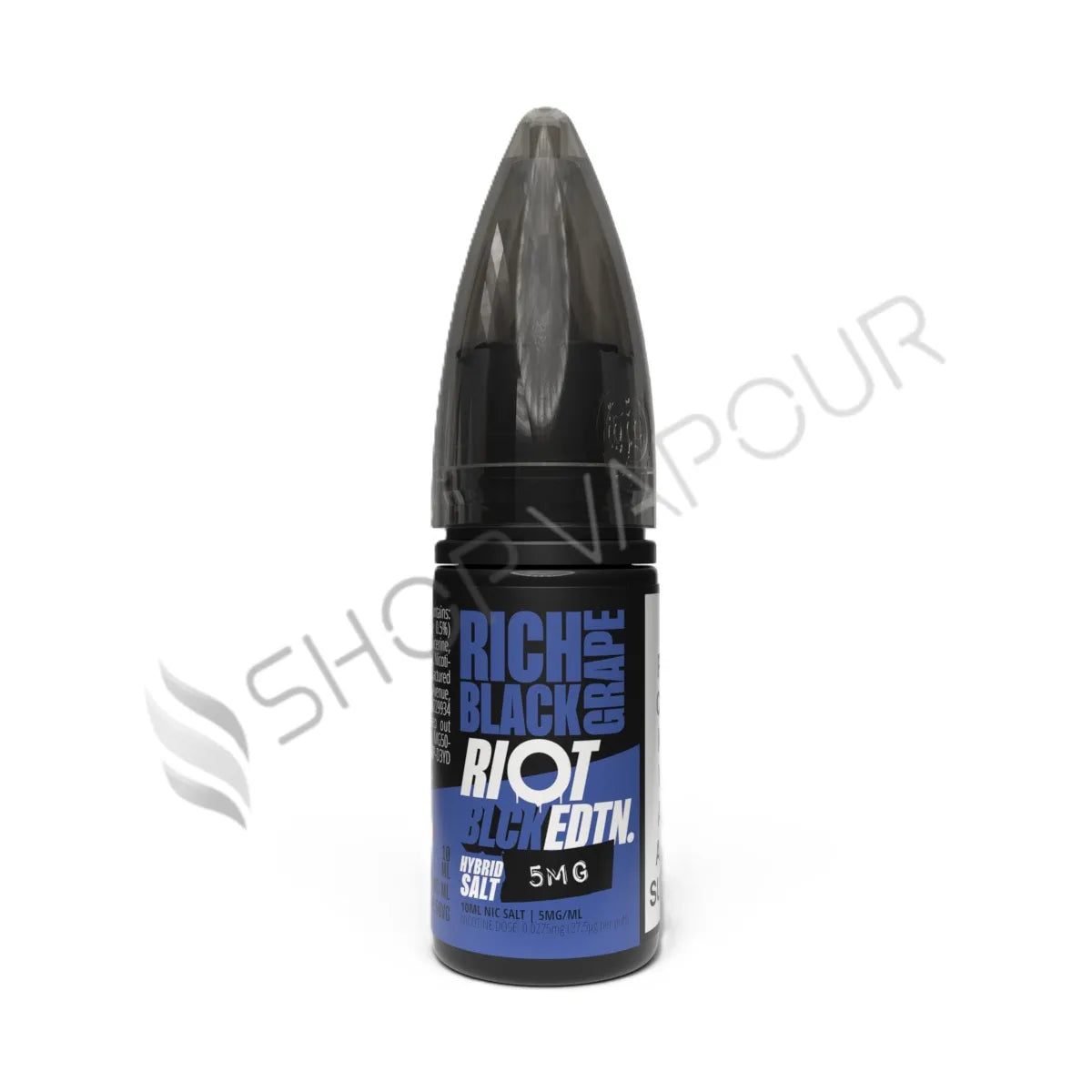Rich Black Grape Nic Salt E-Liquid by Riot Black Edition