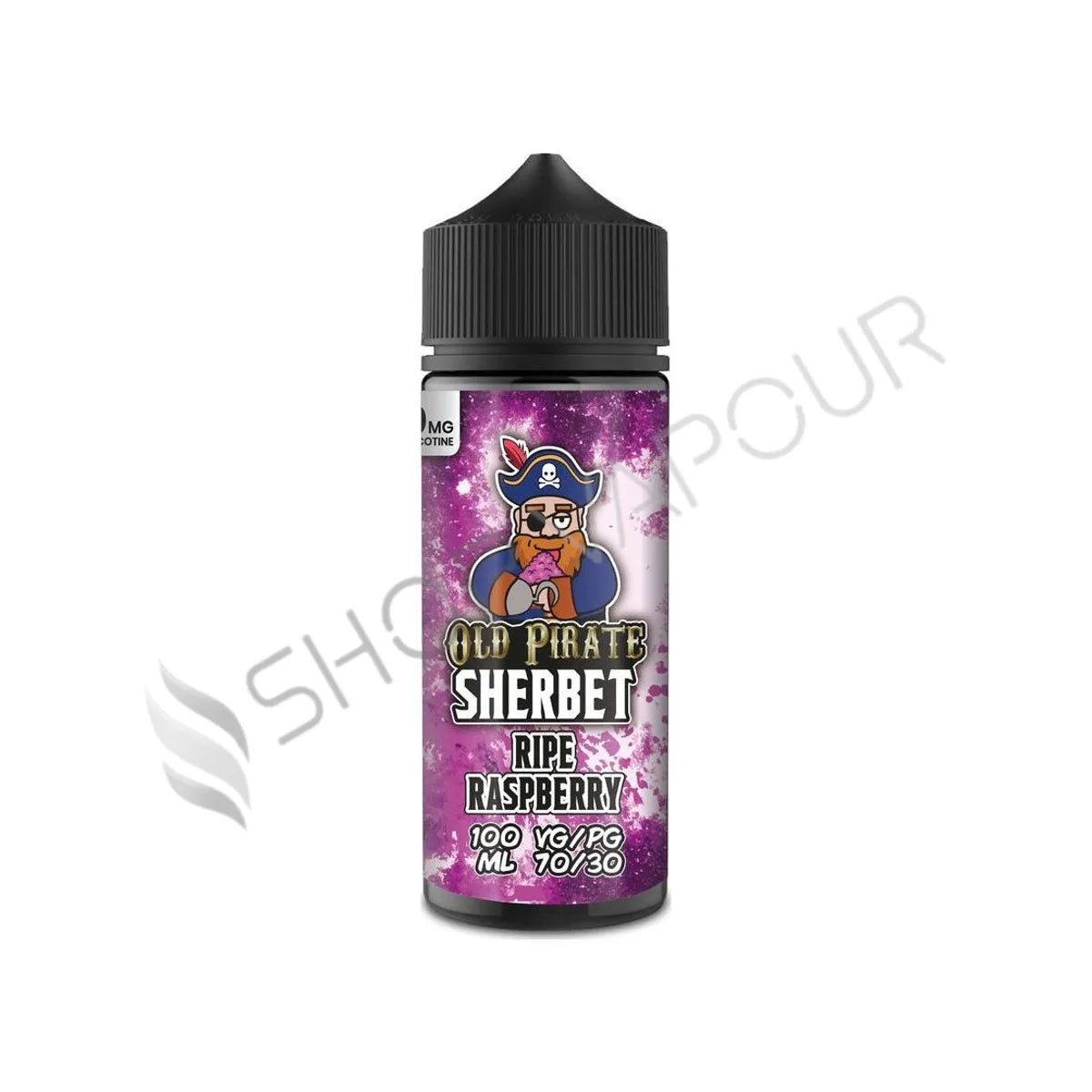 Ripe Raspberry 100ml Shortfill E-Liquid by Old Pirate Sherbet