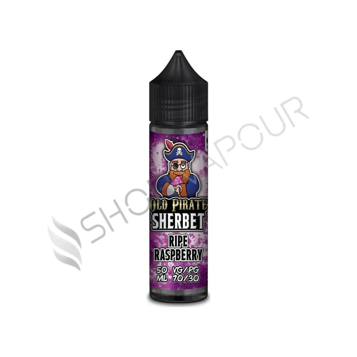 Ripe Raspberry 50ml Shortfill E-Liquid by Old Pirate Sherbet