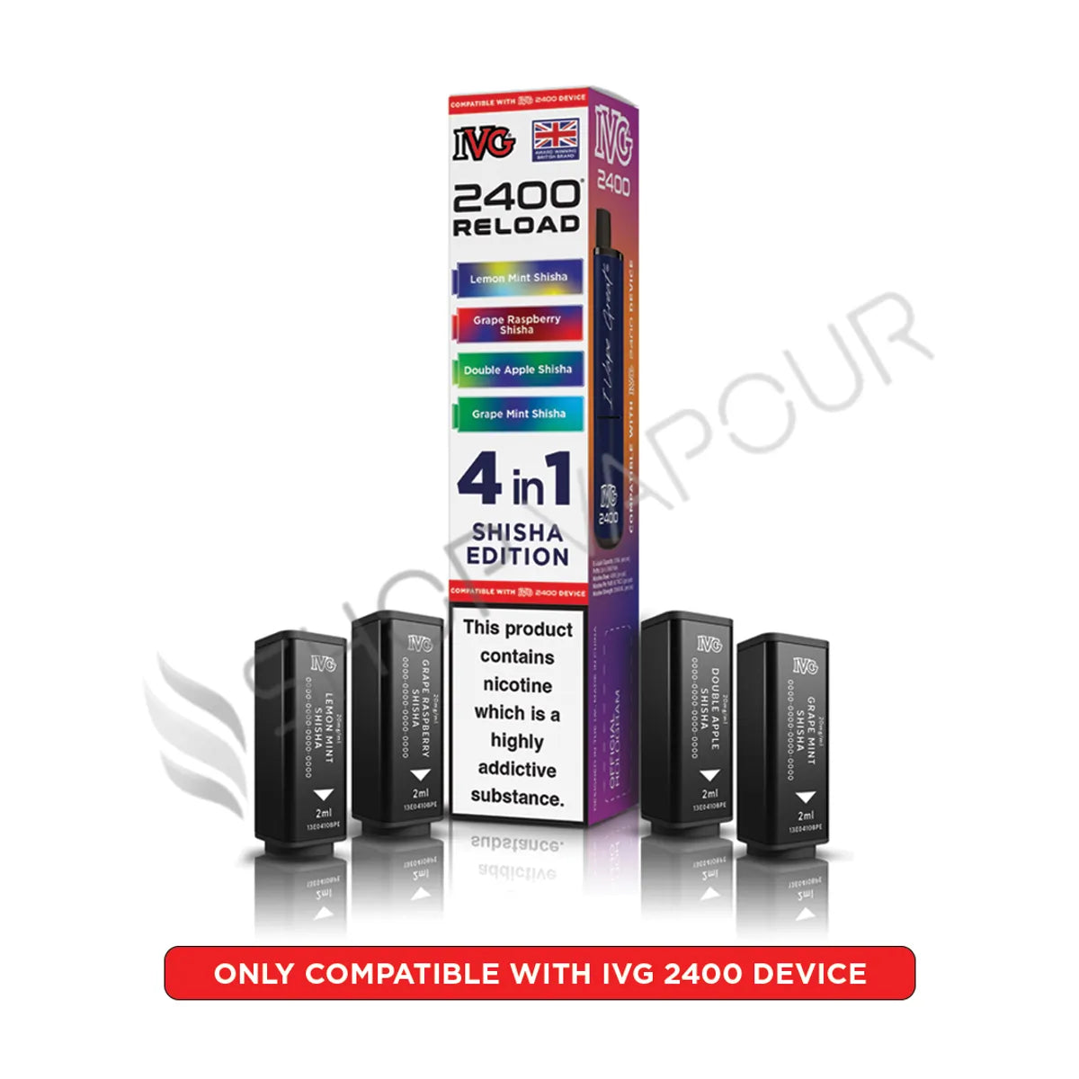 Shisha Edition Reload Prefilled Pods by IVG 2400