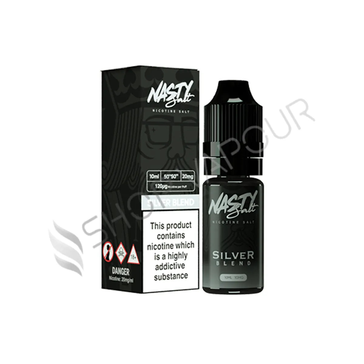 Silver Blend Nic Salt E-Liquid by Nasty Salt