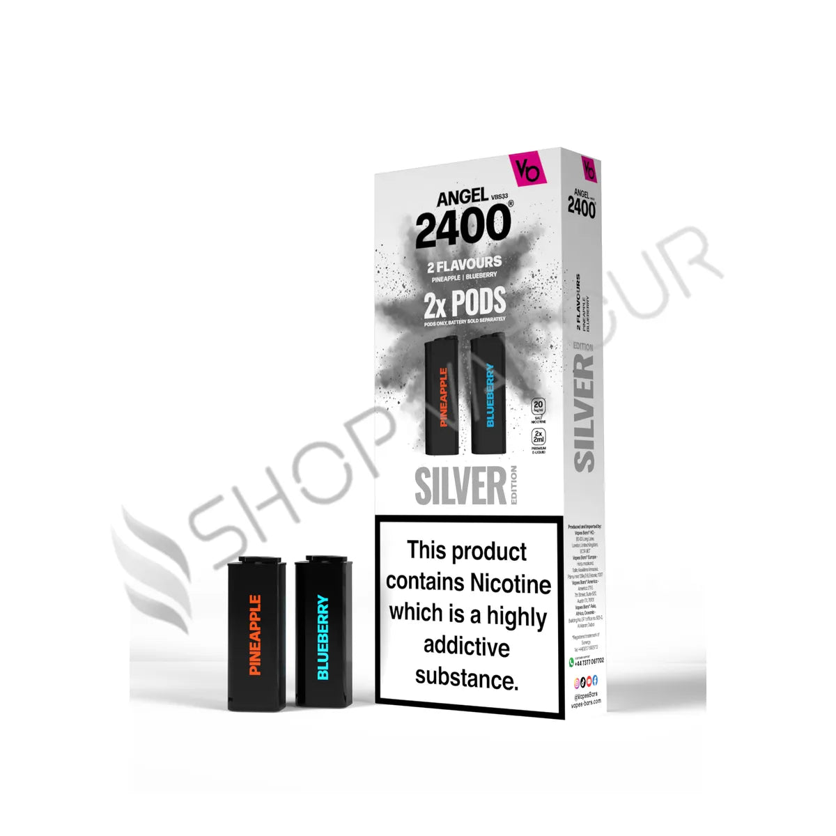 Silver Edition Angel 2400 Prefilled Pods by Vapes Bars