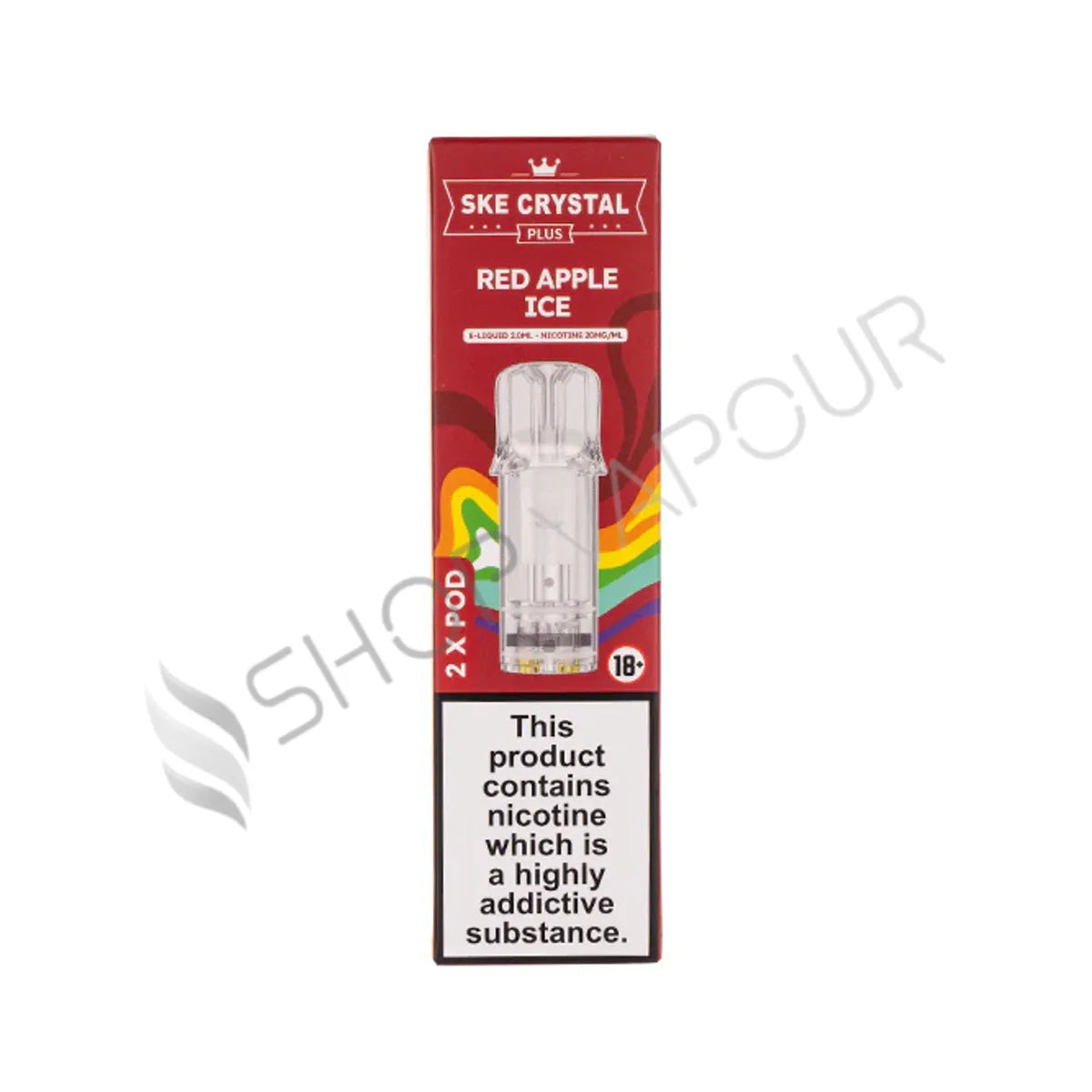 Red Apple Ice Crystal Plus Prefilled Pods by SKE