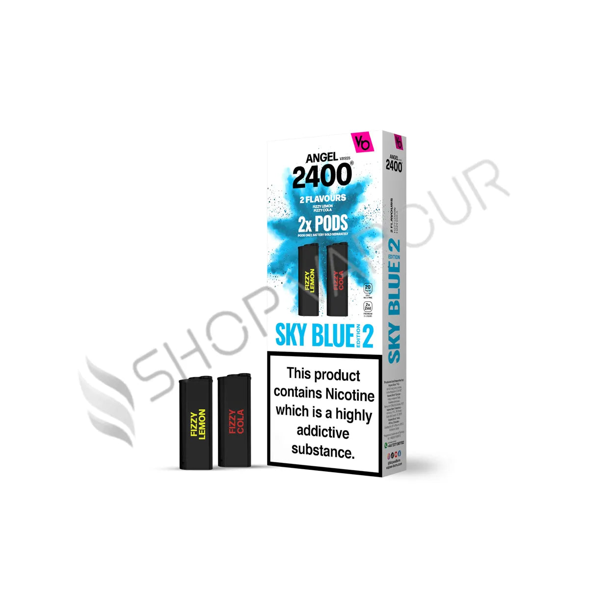 Sky Blue Edition 2 Angel 2400 Prefilled Pods by Vapes Bars